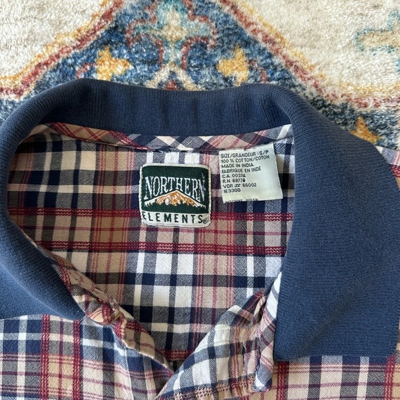 Vintage Northern Elements Plaid Button-up Shirt Small - Picture 3 of 5